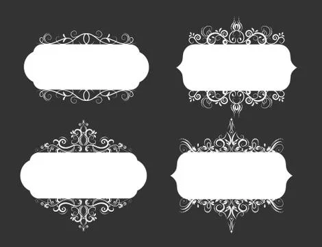 Vector illustration of old style label Stock Illustration