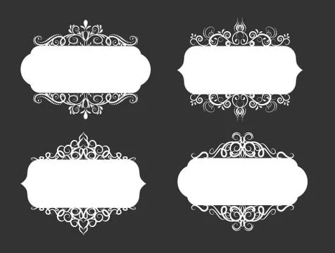 Vector illustration of old style label Stock Illustration