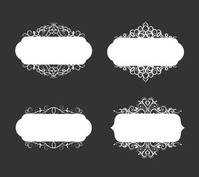 Vector illustration of old style label Stock Illustration