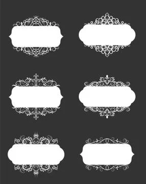 Vector illustration of old style label Stock Illustration