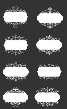 Vector illustration of old style label Stock Illustration