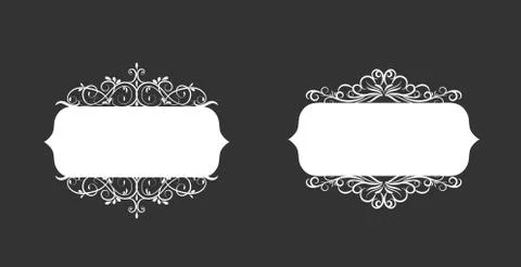 Vector illustration of old style label Stock Illustration