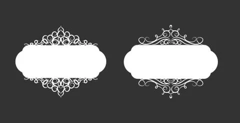 Vector illustration of old style label Stock Illustration