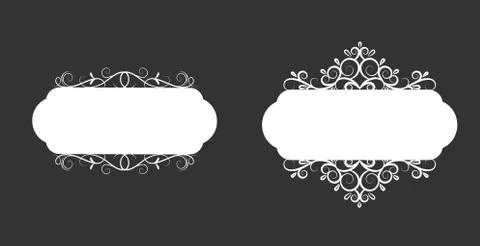 Vector illustration of old style label Stock Illustration