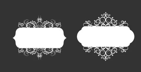 Vector illustration of old style label Stock Illustration
