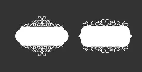Vector illustration of old style label Stock Illustration