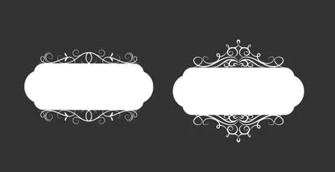 Vector illustration of old style label Stock Illustration