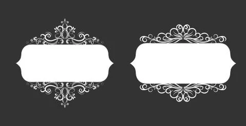 Vector illustration of old style label Stock Illustration
