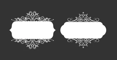 Vector illustration of old style label Stock Illustration