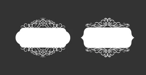 Vector illustration of old style label Stock Illustration