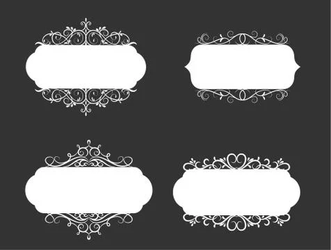 Vector illustration of old style label Stock Illustration