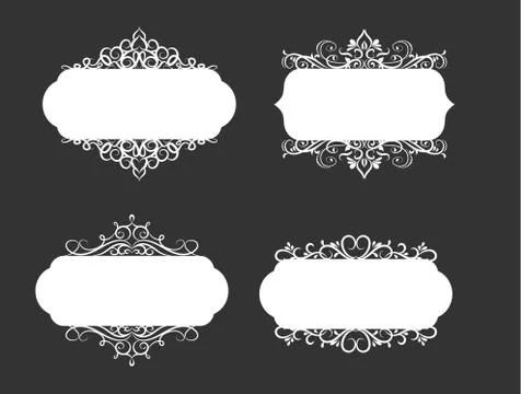 Vector illustration of old style label Stock Illustration