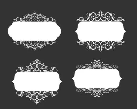 Vector illustration of old style label Illustrazione stock