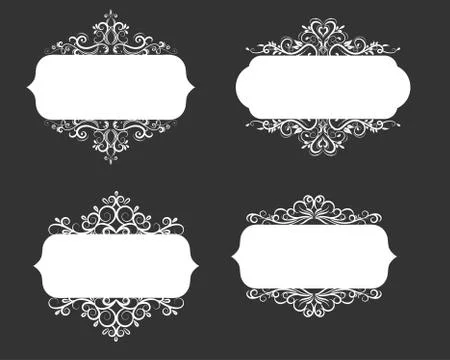 Vector illustration of old style label Illustrazione stock