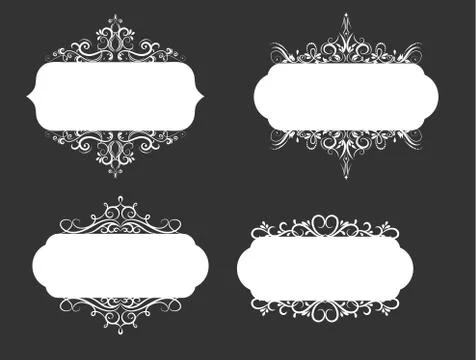 Vector illustration of old style label Stock Illustration