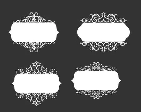 Vector illustration of old style label Stock Illustration
