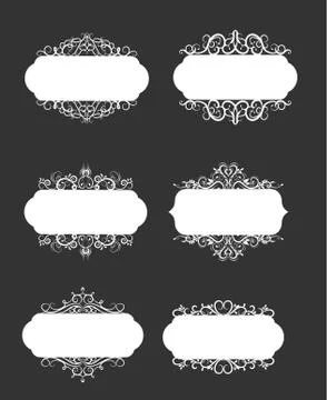 Vector illustration of old style label Illustrazione stock
