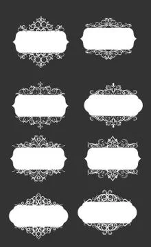 Vector illustration of old style label Stock Illustration