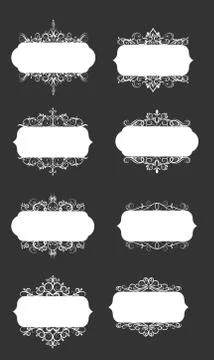 Vector illustration of old style label Stock Illustration