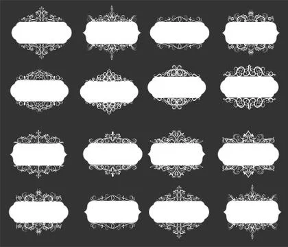 Vector illustration of old style label Stock Illustration