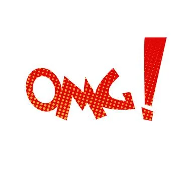 Vector illustration of OMG exclamation in the style of pop art Stock-Illustration