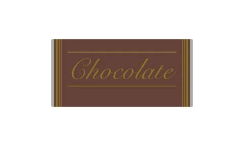 Vector illustration of one packaged milk chocolate 스톡 일러스트