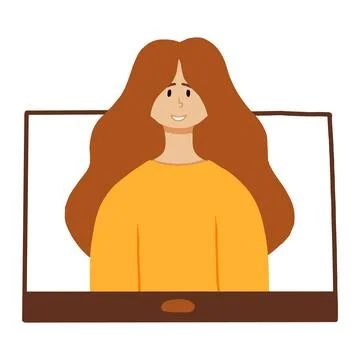 Vector illustration of online help. Stock Illustration