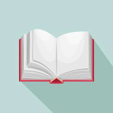 Vector illustration of an open book. Top view. Place for text. Stock Illustration