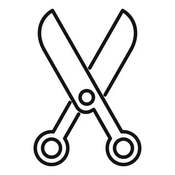 Vector illustration of open scissors icon Stockillustratie