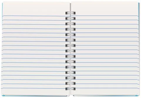 Vector illustration of opened notepad Stock Illustration