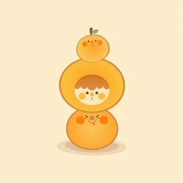 Vector Illustration of Orang fruit Stock Illustration