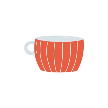 Vector illustration of an orange circle on a white background. Stock Illustration