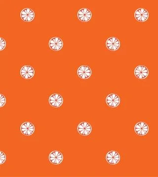 Vector illustration of Orange fruit seamless design Illustrazione stock