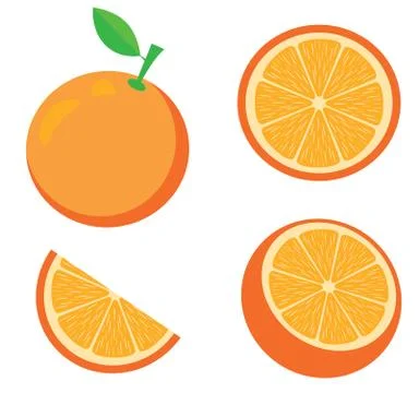 Vector Illustration of an Orange Illustrazione stock