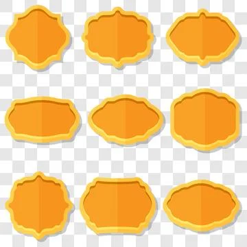 Vector illustration orange shield design template. Illustrazione stock