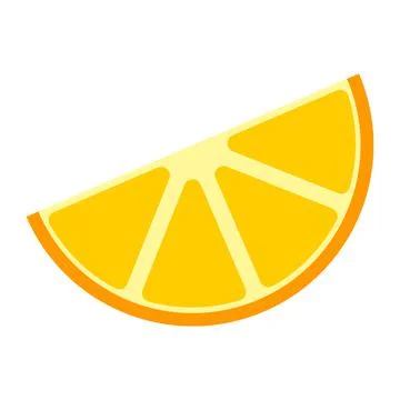 Vector illustration of an orange slice イラスト素材