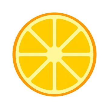 Vector illustration of an orange slice Stock Illustration