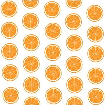 Vector illustration of oranges background design. Wallpaper. Stock Illustration