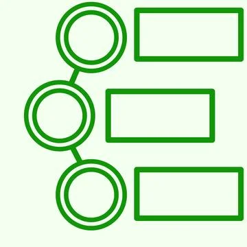 Vector illustration of organizational structure and usage structure  Stock Illustration