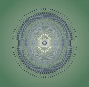 Vector illustration with ornament. Stock Illustration