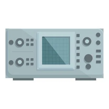 Vector illustration of an oscilloscope 스톡 일러스트