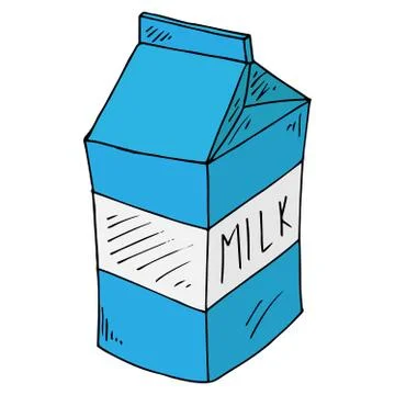 Vector illustration of a package of juice or milk. Packing for liquid product Stock Illustration