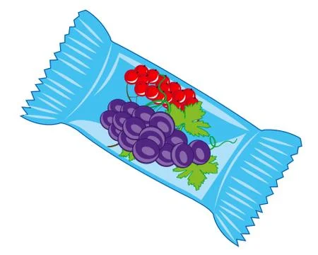 Vector illustration of the packing the sweetmeat Stock Illustration