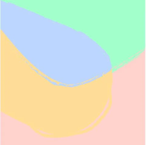 Vector illustration with paints in boho style. Abstract watercolor geometric  Stock Illustration