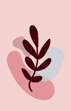 Vector illustration with paints in boho style. Abstract watercolor geometric  Stock Illustration