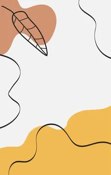 Vector illustration with paints in boho style. Abstract watercolor geometric  Stock Illustration