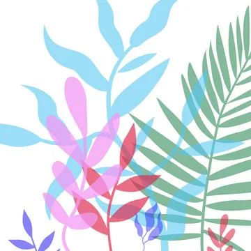 Vector illustration with paints in boho style. Abstract watercolor geometric  Stock Illustration