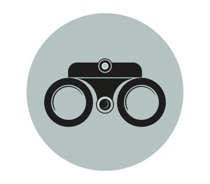 Vector Illustration of a pair of binoculars on a white background Stock Illustration
