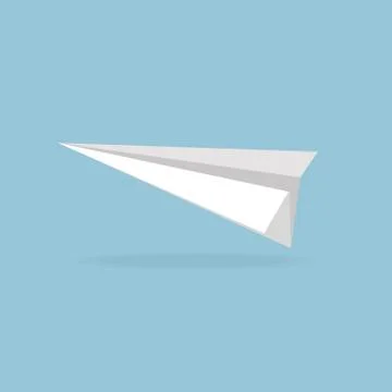 Vector illustration of Paper plane, flat design Stock Illustration