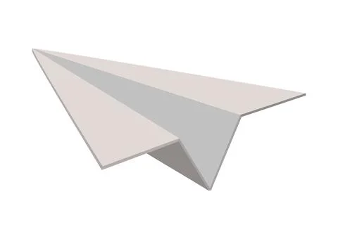 Vector illustration of paper plane isolated on white background Stock Illustration